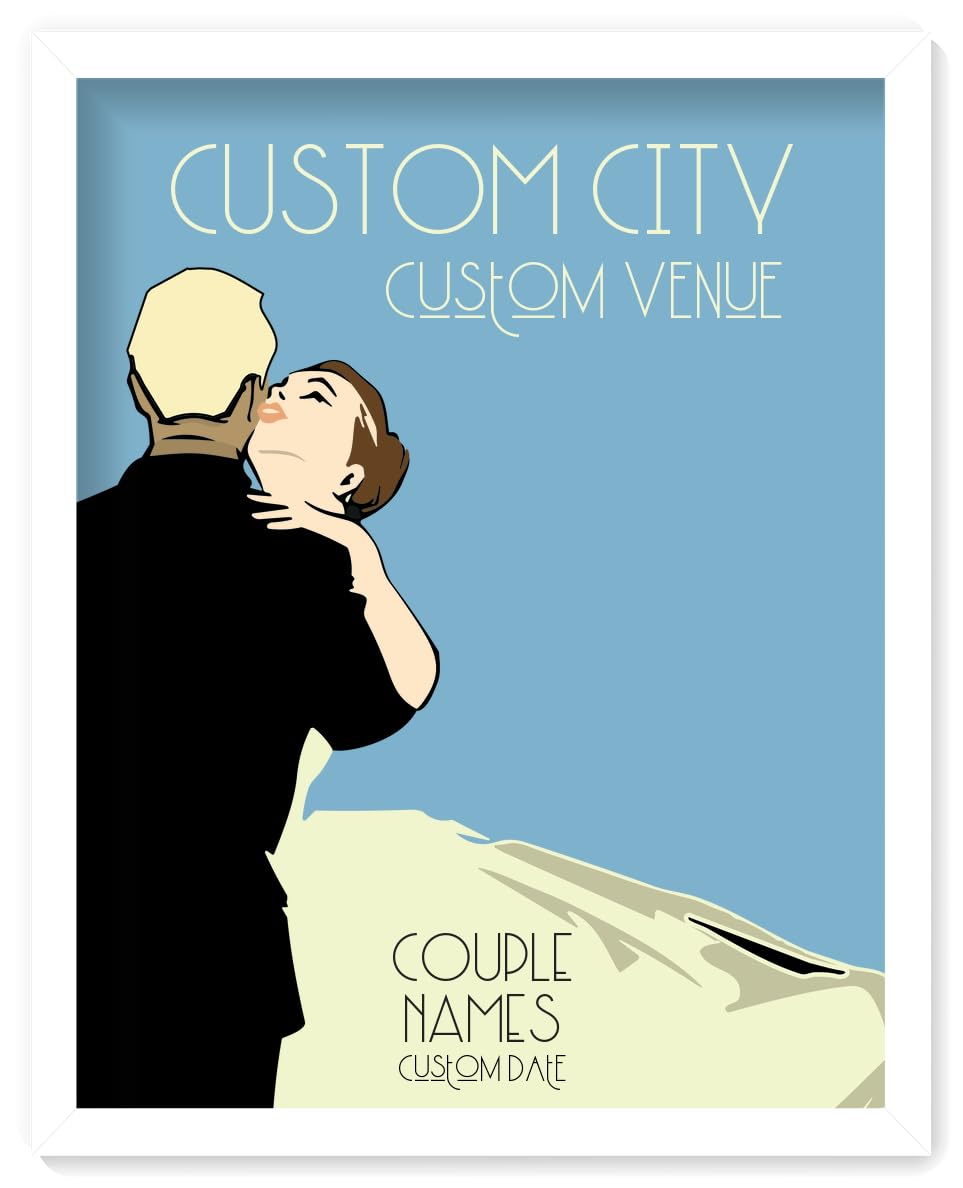 Custom Wedding Anniversary Wall Art - Personalized Gifts for Couples