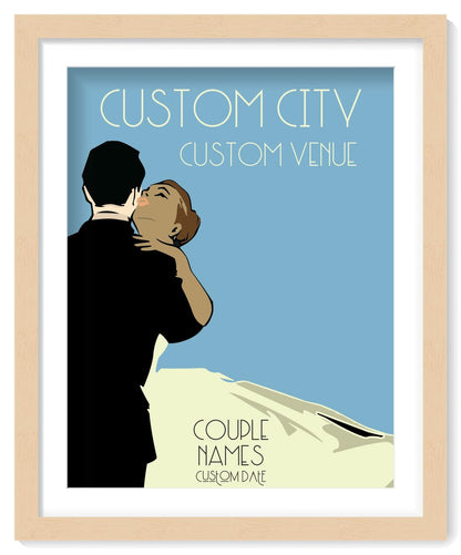 Custom Wedding Anniversary Wall Art - Personalized Gifts for Couples