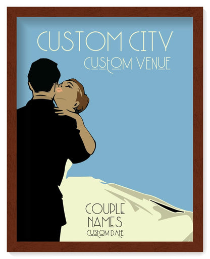 Custom Wedding Anniversary Wall Art - Personalized Gifts for Couples