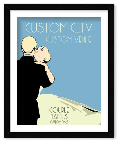 Custom Wedding Anniversary Wall Art - Personalized Gifts for Couples